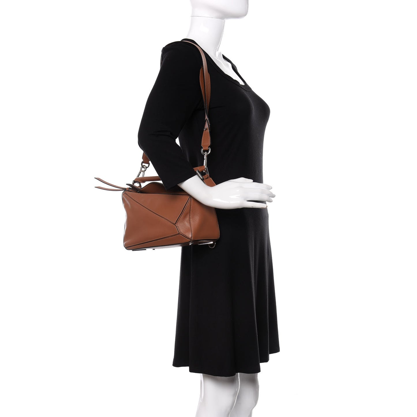Calfskin Small Puzzle Bag Tan