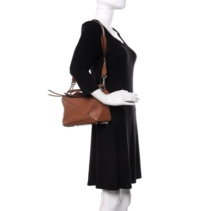 Loewe Calfskin Small Puzzle Bag Tan 2 of 9