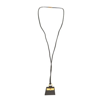 Hermes Swift Small Monpetitkelly Pendant Necklace Etain 3 of 5