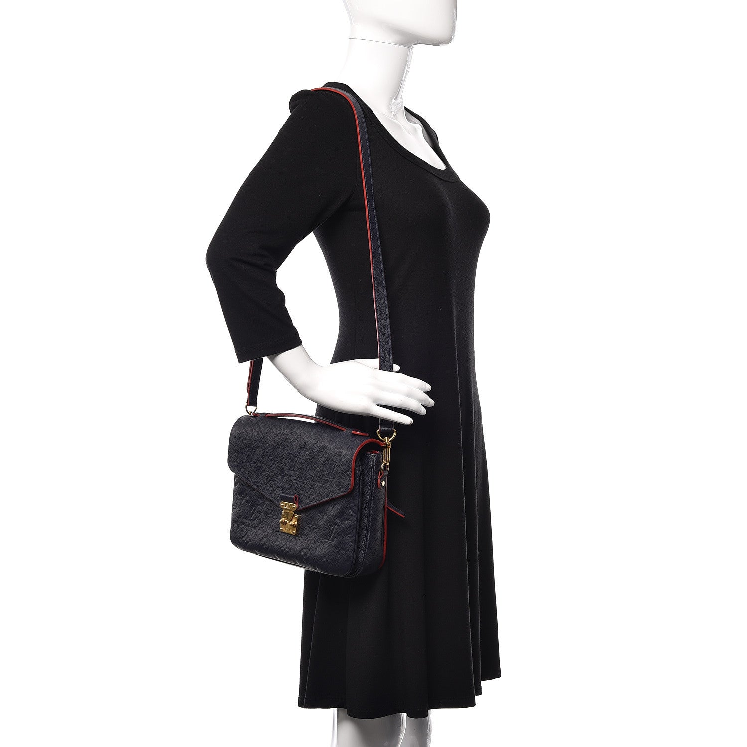 Louis Vuitton Empreinte Pochette Metis Marine Rouge 2 of 11