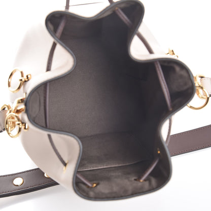 Fendi Vitello Century Matte F is Fendi Stamp Patch Bi-Color Grande Mon Tresor Bucket Bag Camelia Moresco Iris 5 of 7