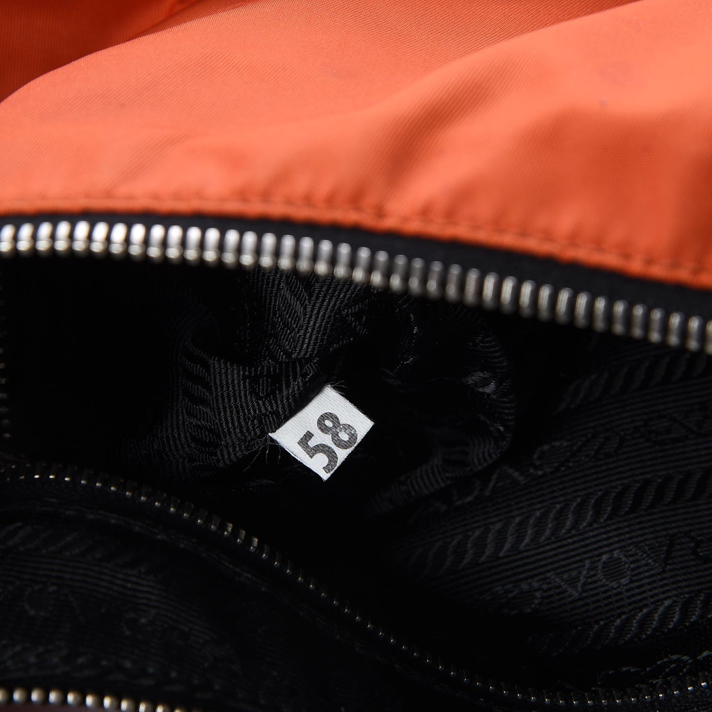 Tessuto Nylon Small Shoulder Bag Mandarino Black