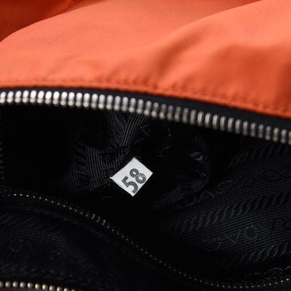 Prada Tessuto Nylon Small Shoulder Bag Mandarino Black 7 of 7