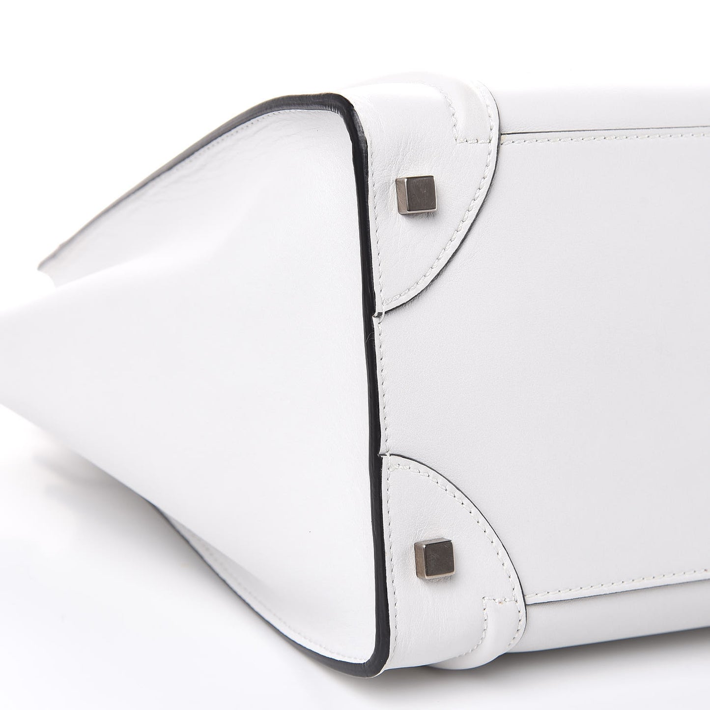 Smooth Calfskin Mini Luggage White