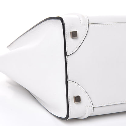 Celine Smooth Calfskin Mini Luggage White 7 of 10