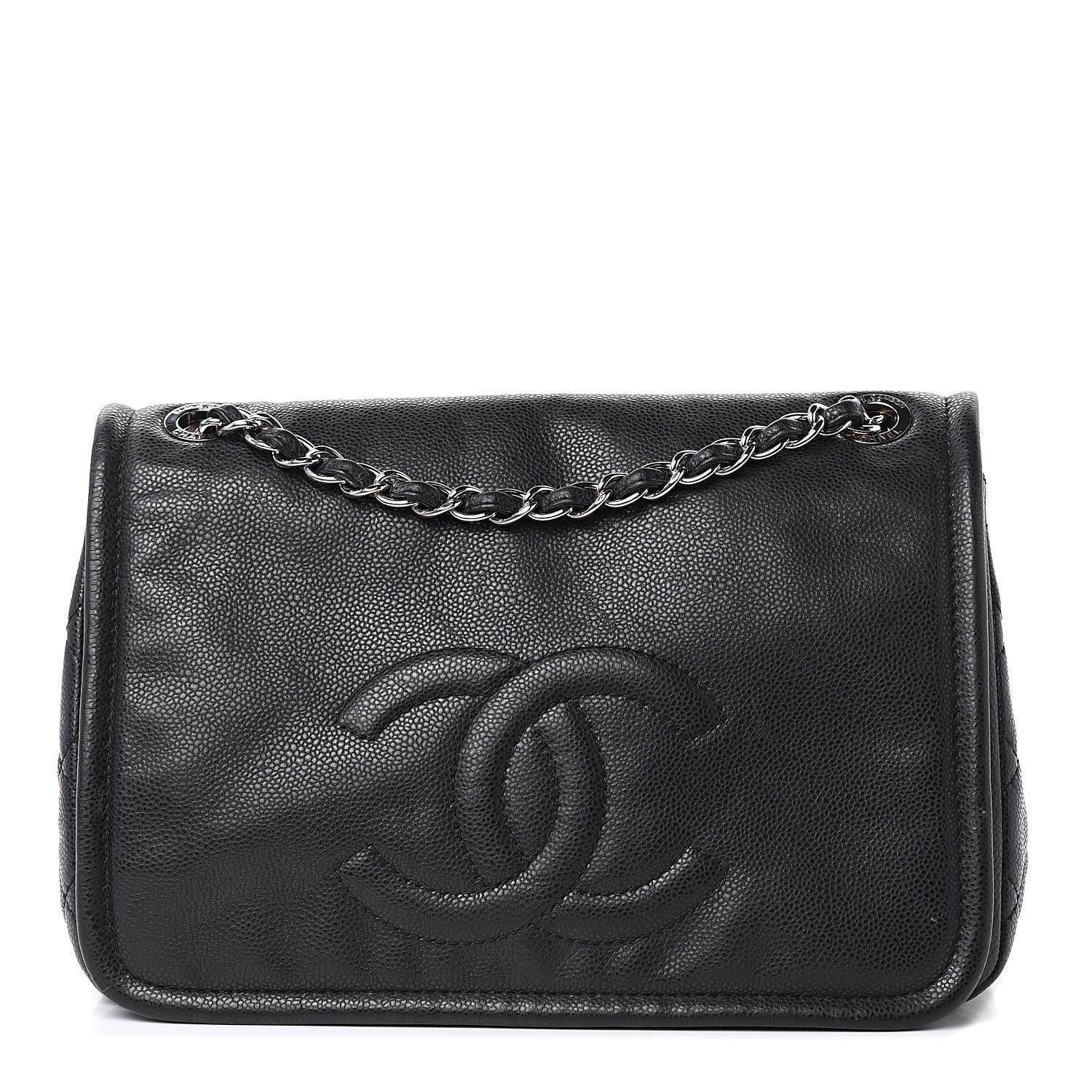 Chanel Caviar Large Timeless CC Flap Black 1 of 19