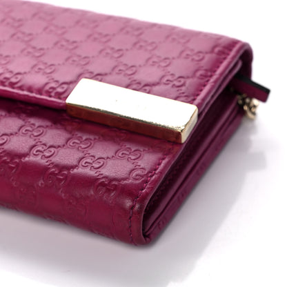 Gucci Soft Microguccissima Dice Chain Wallet Bright Bouganville 8 of 10