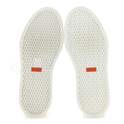 Hermes Matte Niloticus Crocodile Calfskin Deep Sneakers 38 White Marron Alezan 6 of 11