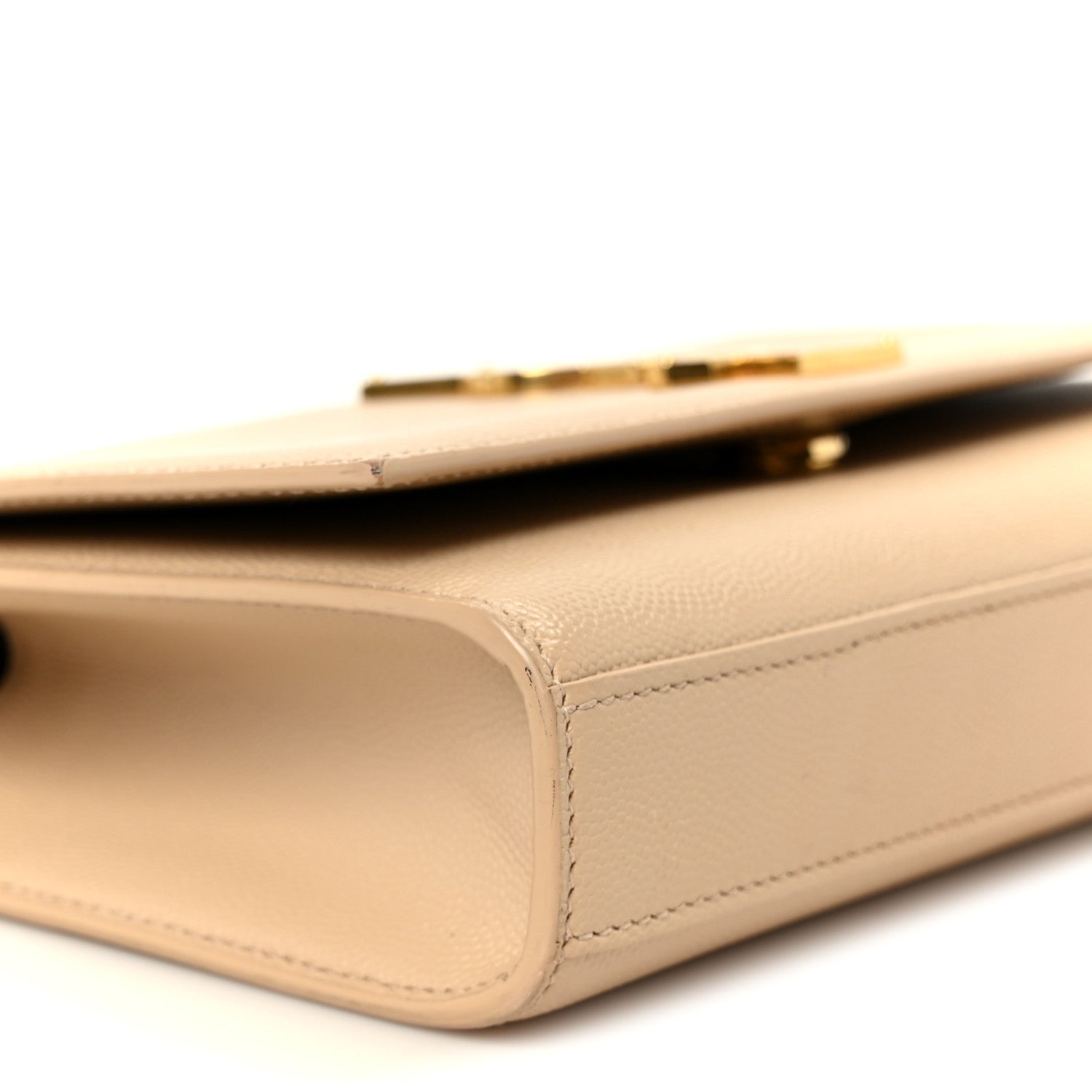 Saint Laurent Grain De Poudre Medium Monogram Kate Satchel Nude Powder 10 of 11