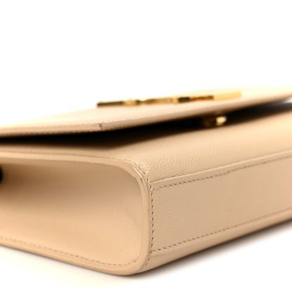 Saint Laurent Grain De Poudre Medium Monogram Kate Satchel Nude Powder 10 of 11