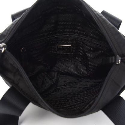 Prada Tessuto Nylon Shoulder Bag Black 5 of 11