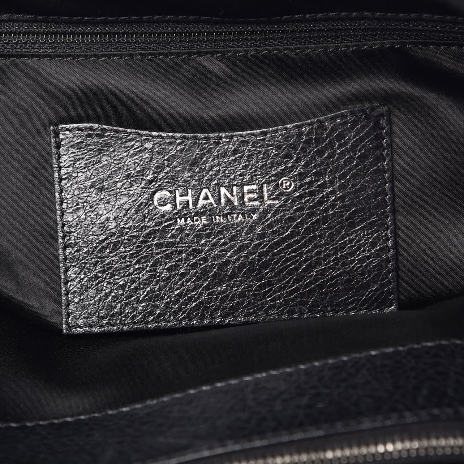 Chanel Glazed Calfskin XL On The Road Tote Black 6 of 10