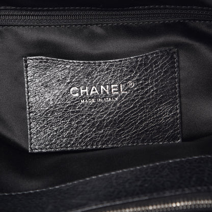 Chanel Glazed Calfskin XL On The Road Tote Black 6 of 10