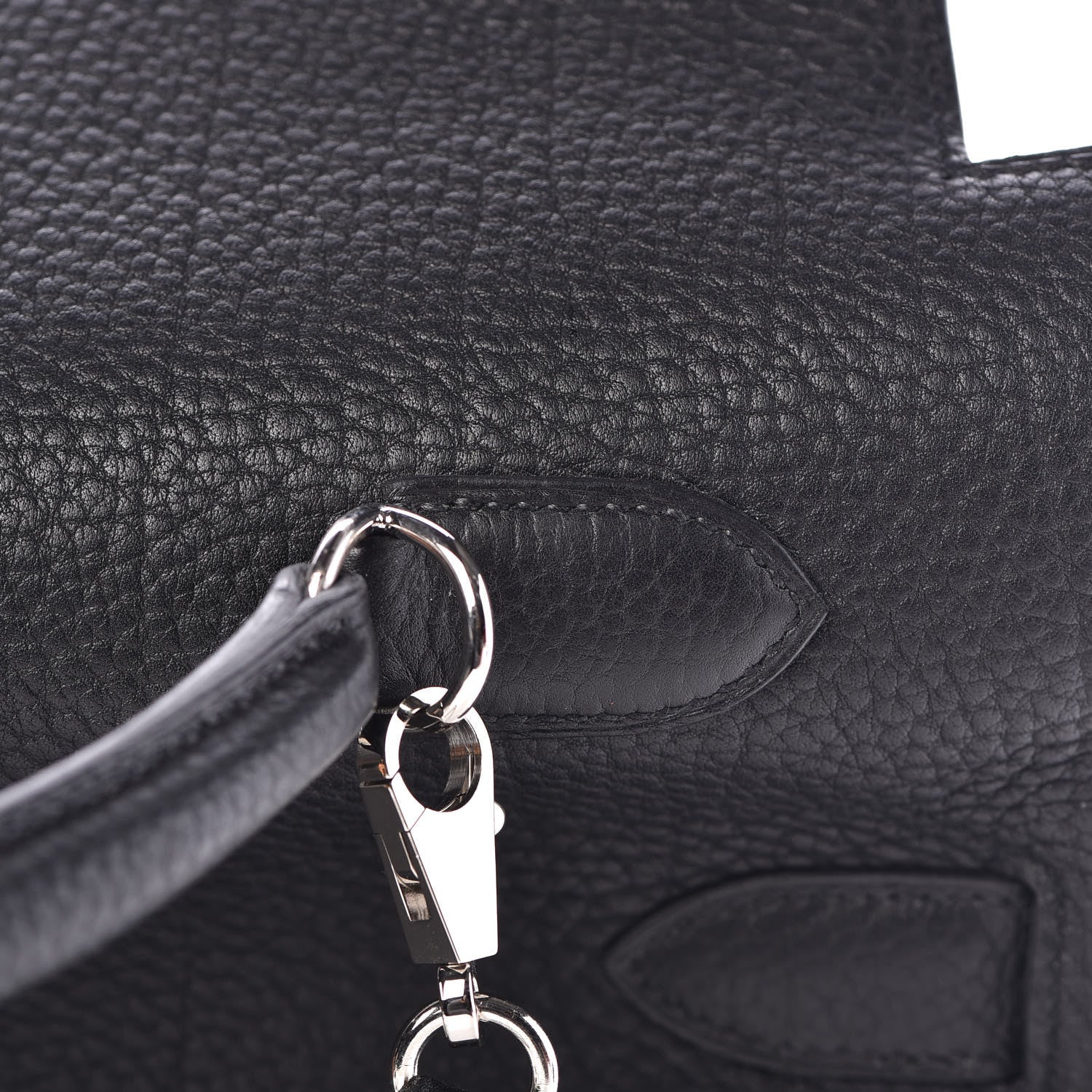 Hermes Fjord Horseshoe Kelly Retourne 40 Black Rouge H 18 of 33