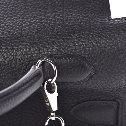 Hermes Fjord Horseshoe Kelly Retourne 40 Black Rouge H 18 of 33