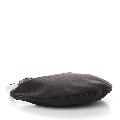 Gucci Canvas Horsebit Glam Hobo Dark Brown 3 of 8