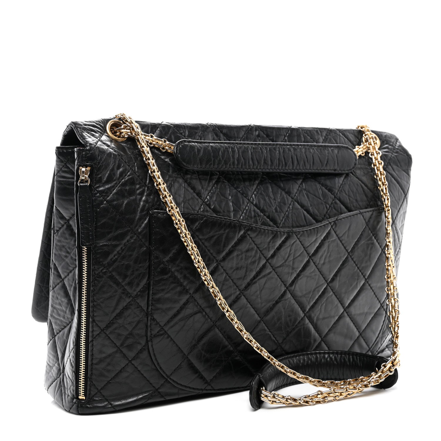 Chanel Aged Calfskin Quilted 2.55 Reissue 228 Flap Black 3 of 14