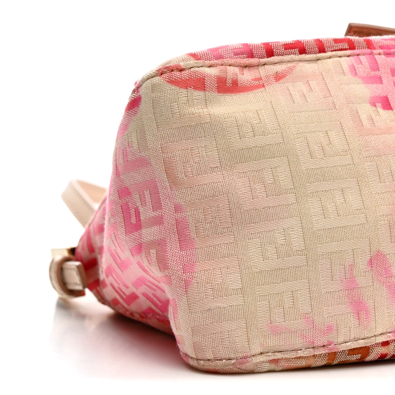 Fendi Zucchino Vitello Floral Mini Forever Mama Baguette Pink