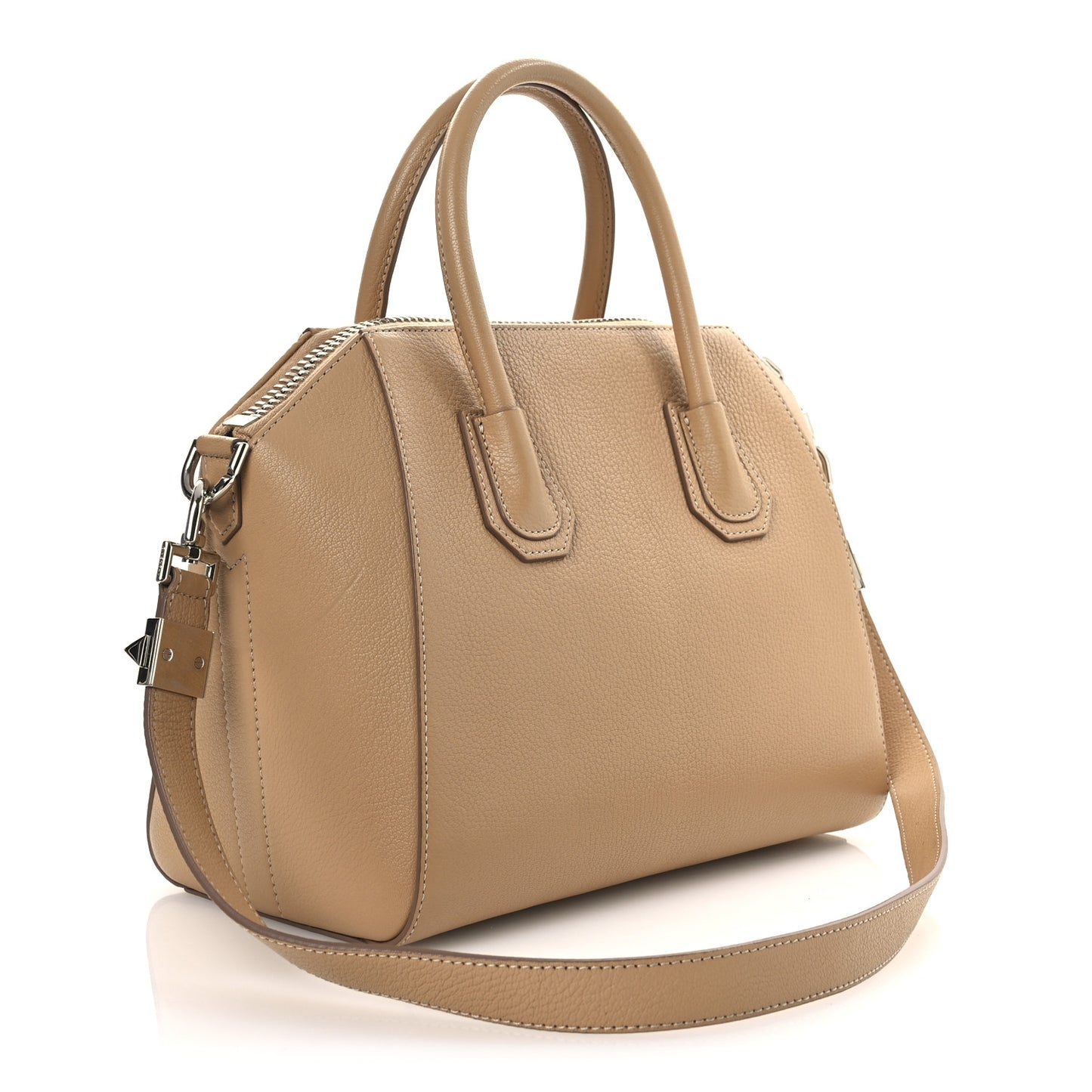 Sugar Goatskin Small Antigona Beige