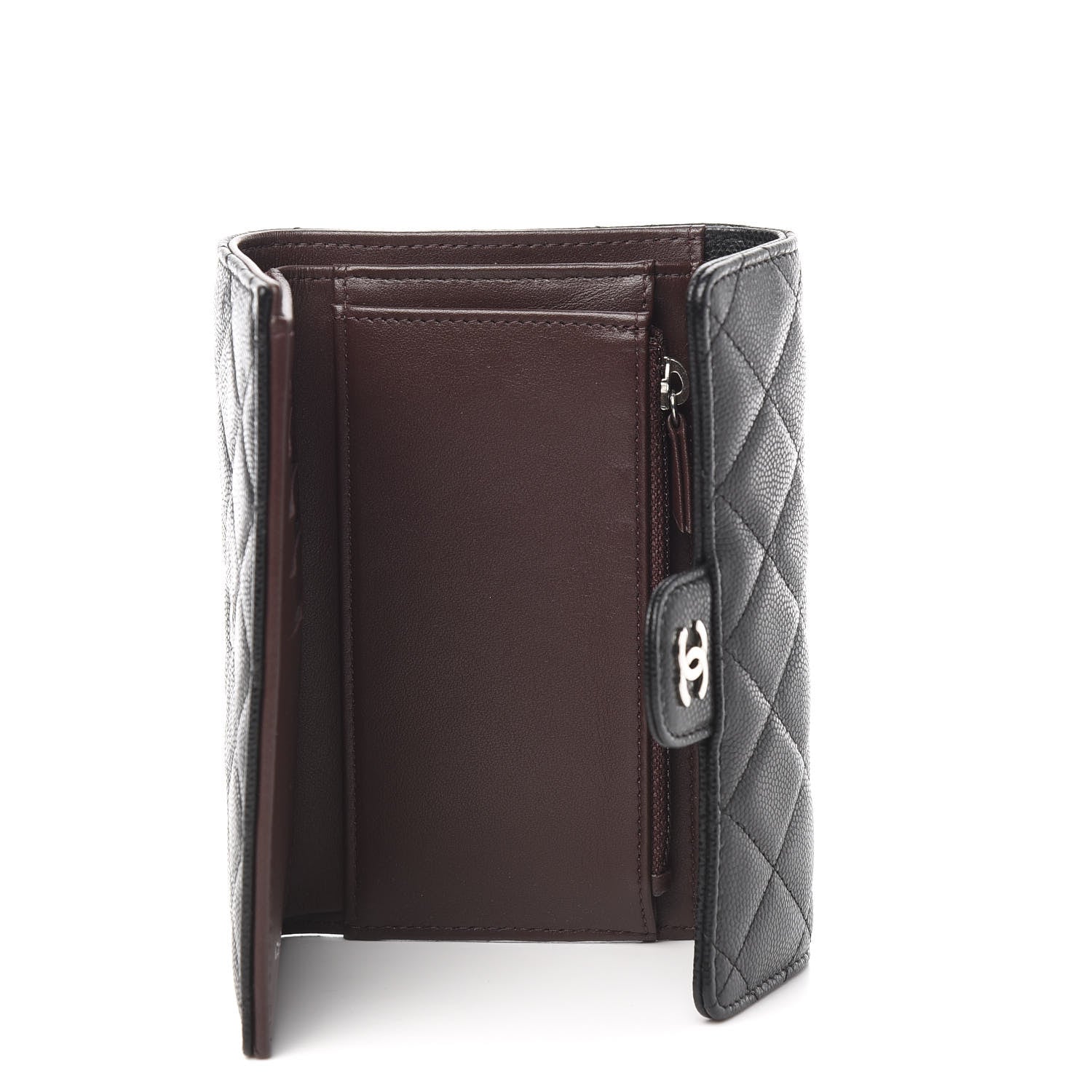 Chanel Caviar Quilted Medium Flap Wallet Black 4 of 6