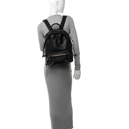 Balenciaga Agneau Classic Gold Hardware Backpack Black 2 of 12