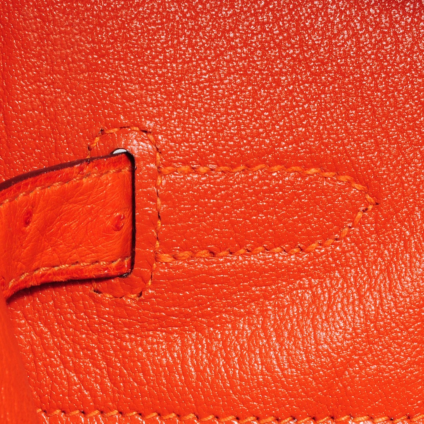 Ostrich Birkin 35 Orange