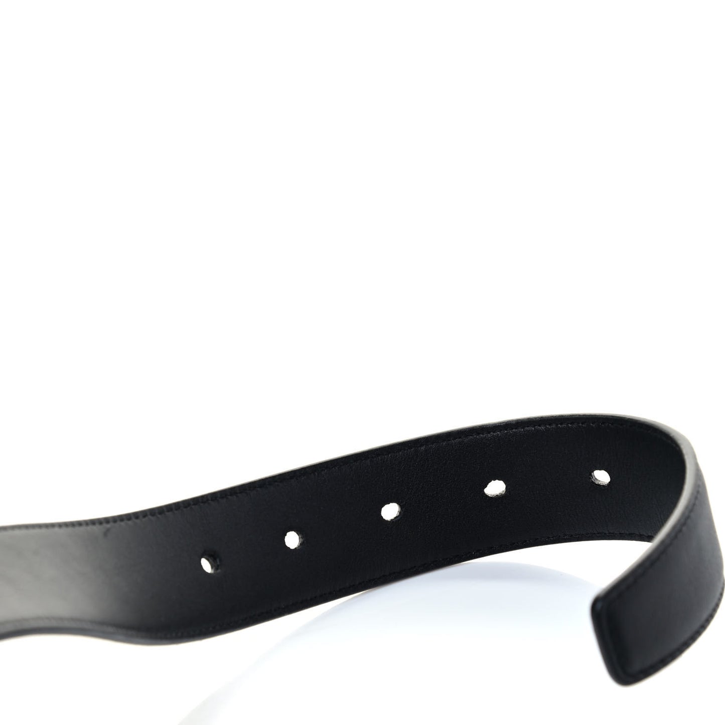 Smooth Calfskin Monogram Square Buckle Belt 100 Black