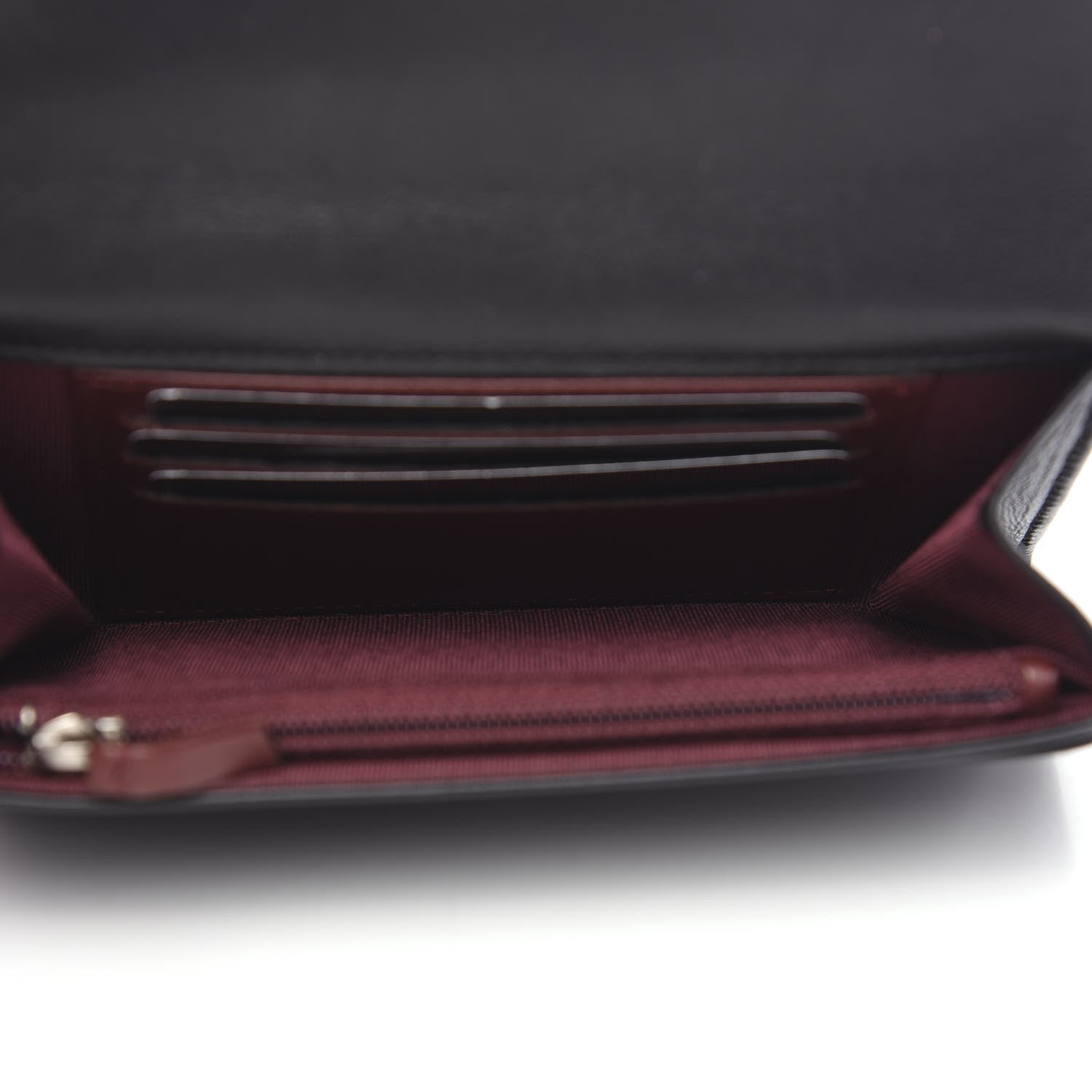 Chanel Lambskin Quilted Small Flap Wallet Black 4 of 7