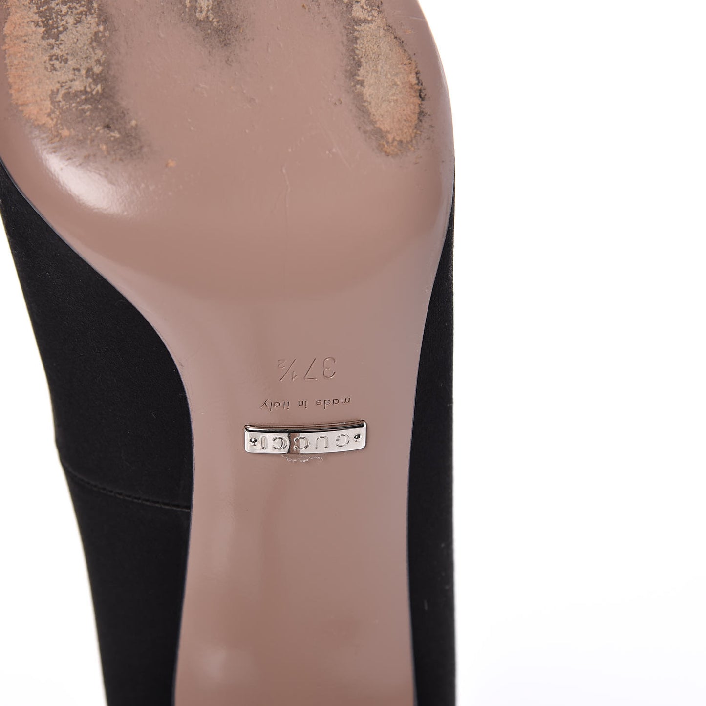 Satin Sparkling GG Pumps 37.5 Black