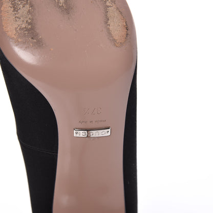 Gucci Satin Sparkling GG Pumps 37.5 Black 10 of 16