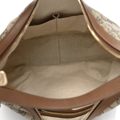 Gucci GG Supreme Monogram Margaux Calfskin Medium Nice Hobo Beige Ebony Acero 5 of 11