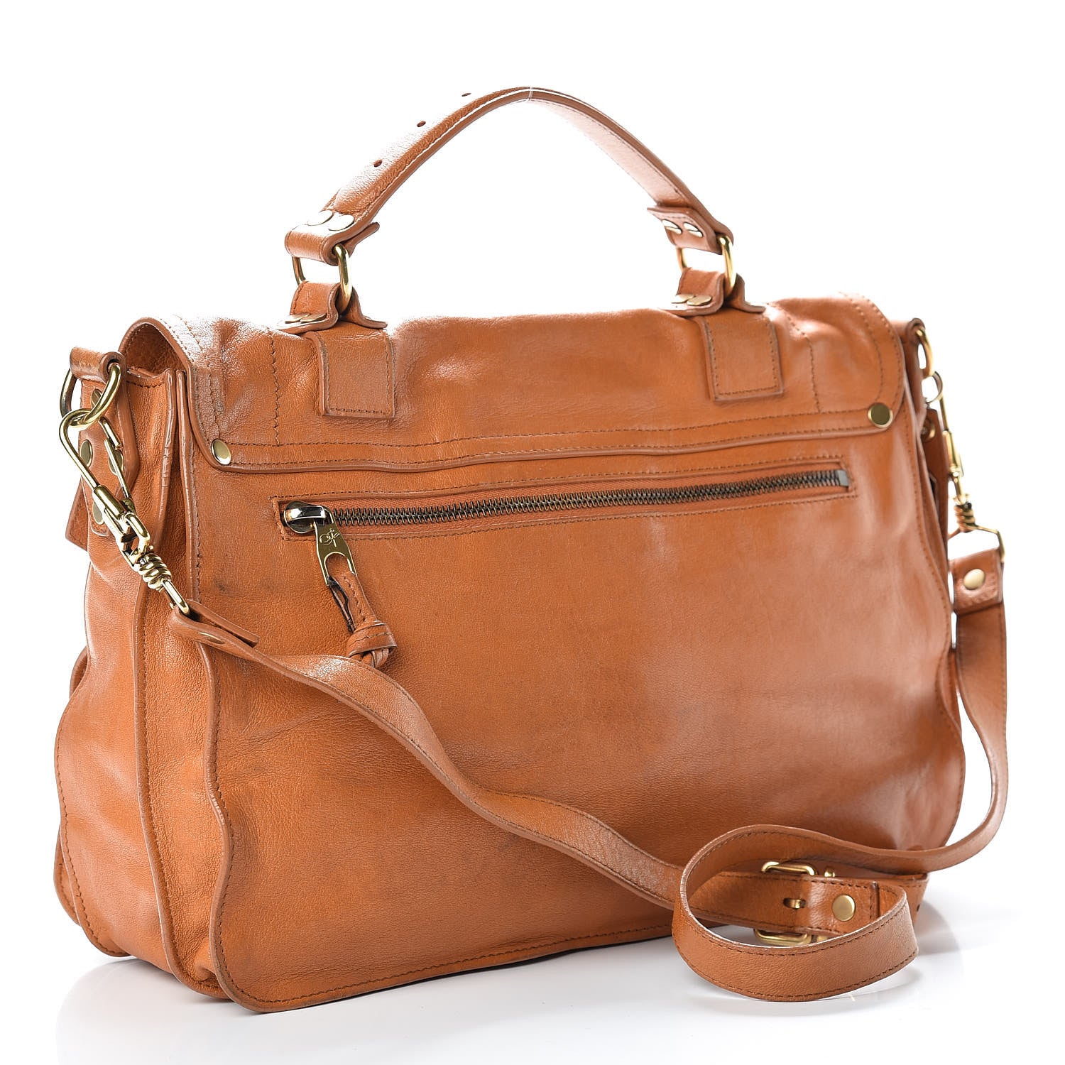 Proenza Schouler Lambskin Medium PS1 Satchel Saffron 4 of 32