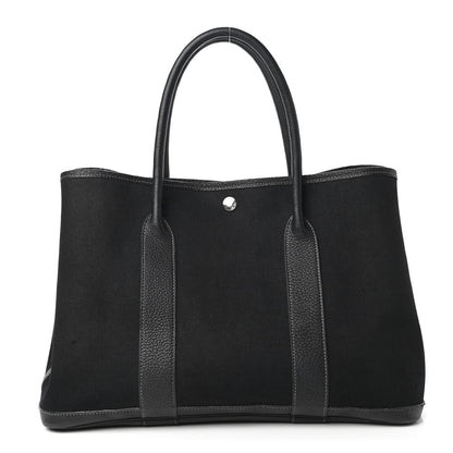 Hermes Toile Negonda Garden Party Tote 36 MM Black 1 of 12