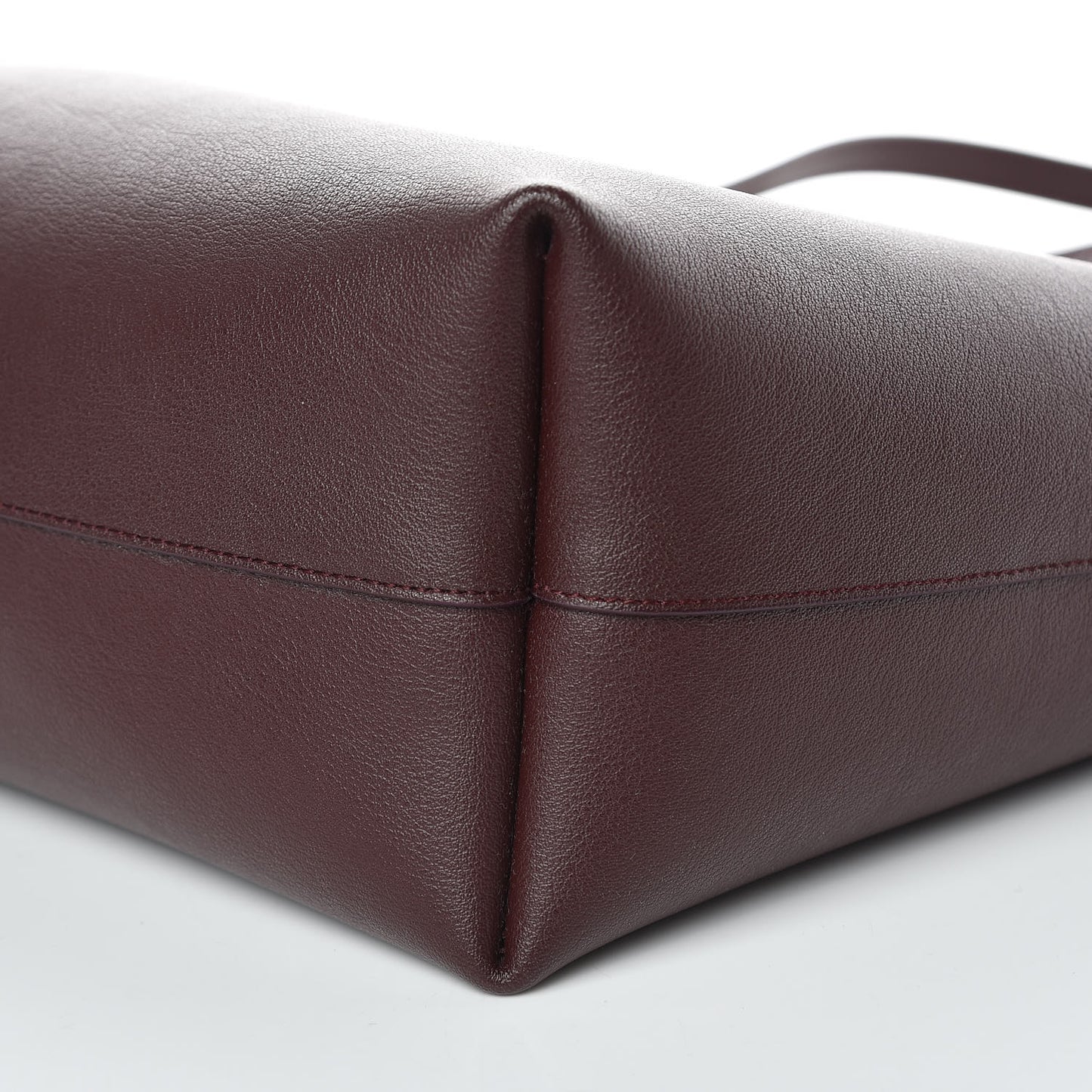 Calfskin Large Shopping Tote Bordeaux