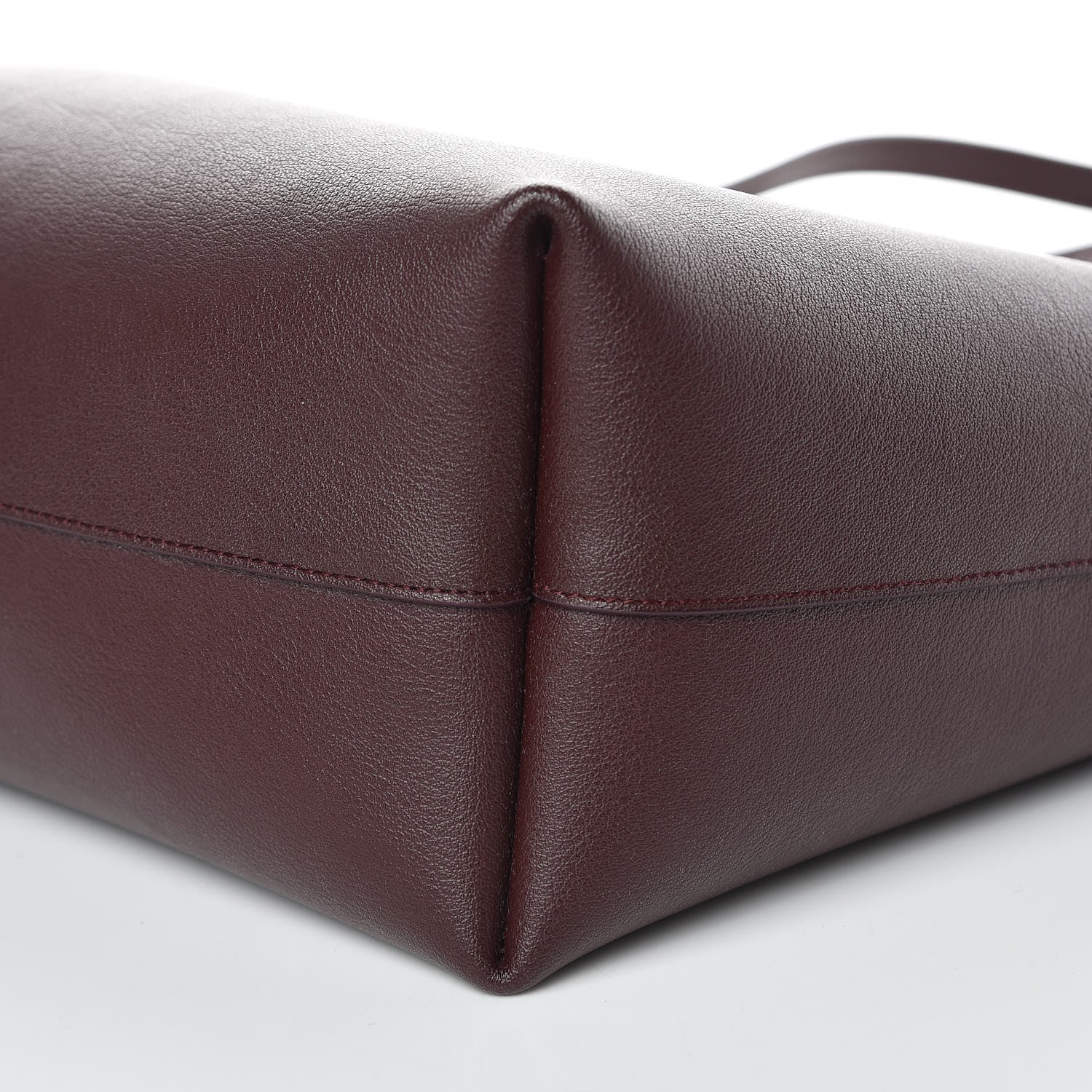 Saint Laurent Calfskin Large Shopping Tote Bordeaux 10 of 10