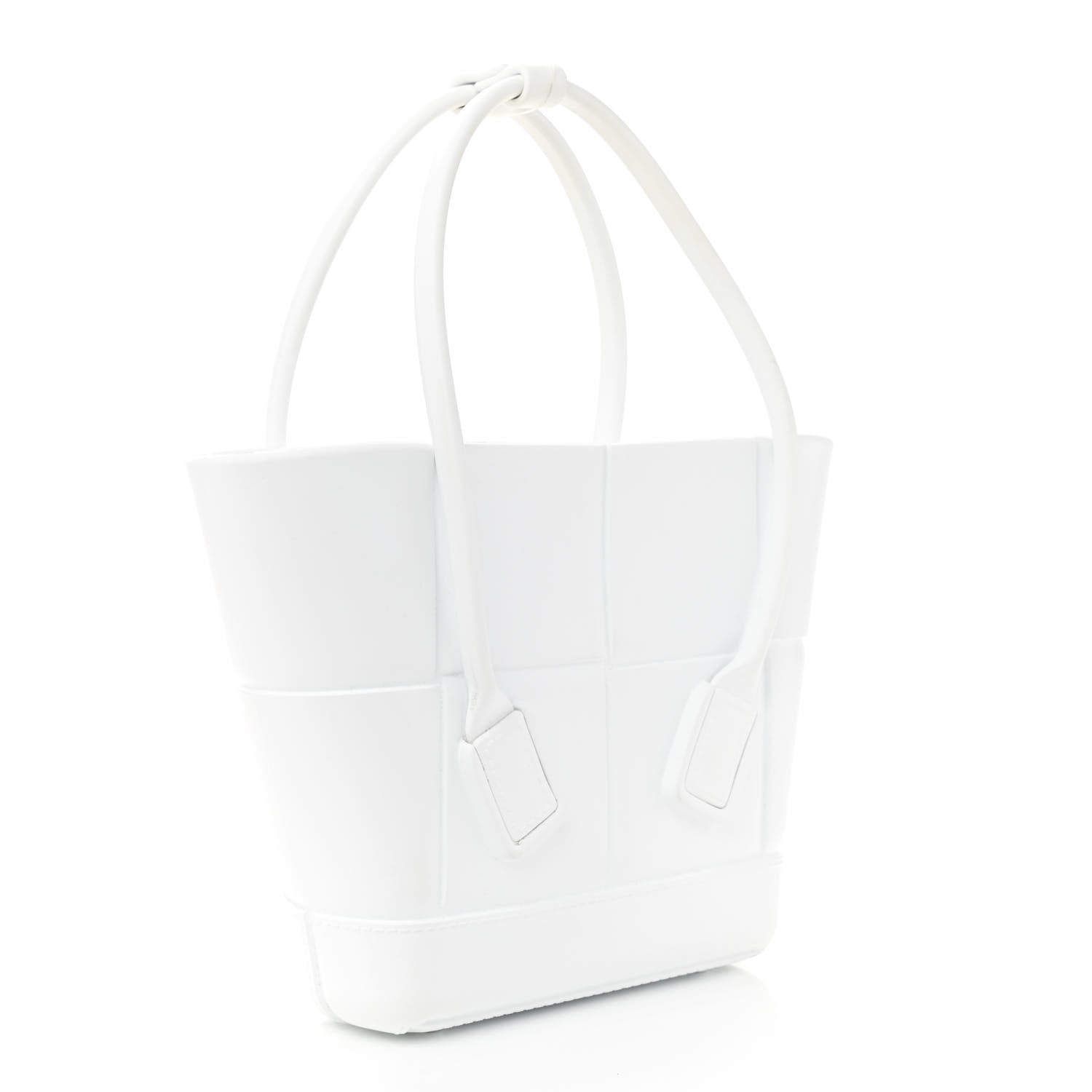 Bottega Veneta Rubber Intrecciato Mini Arco Tote White 3 of 7
