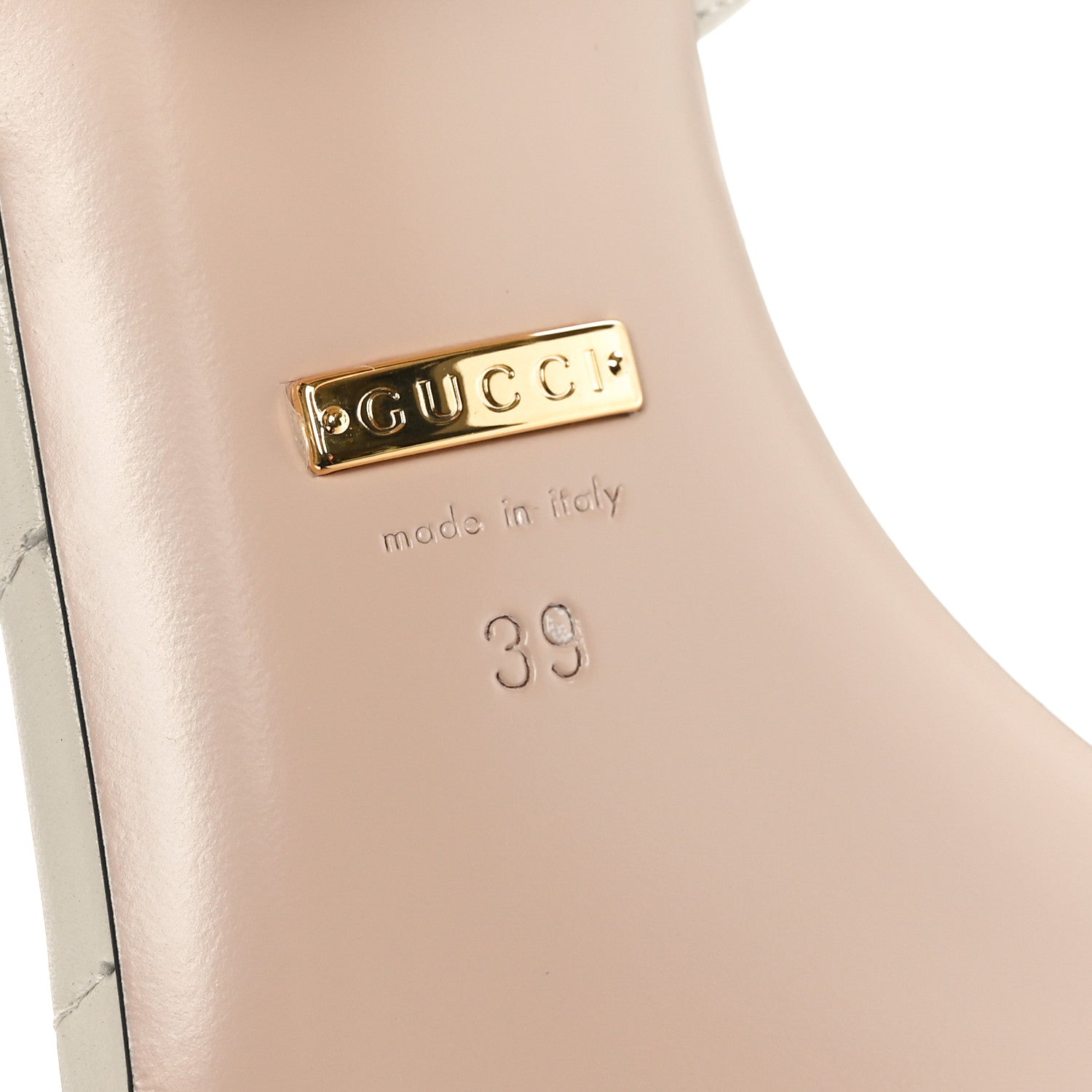 Gucci Nappa Matelasse Double G 35mm Thong Sandals 39 Mystic White 7 of 8
