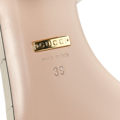 Gucci Nappa Matelasse Double G 35mm Thong Sandals 39 Mystic White 7 of 8