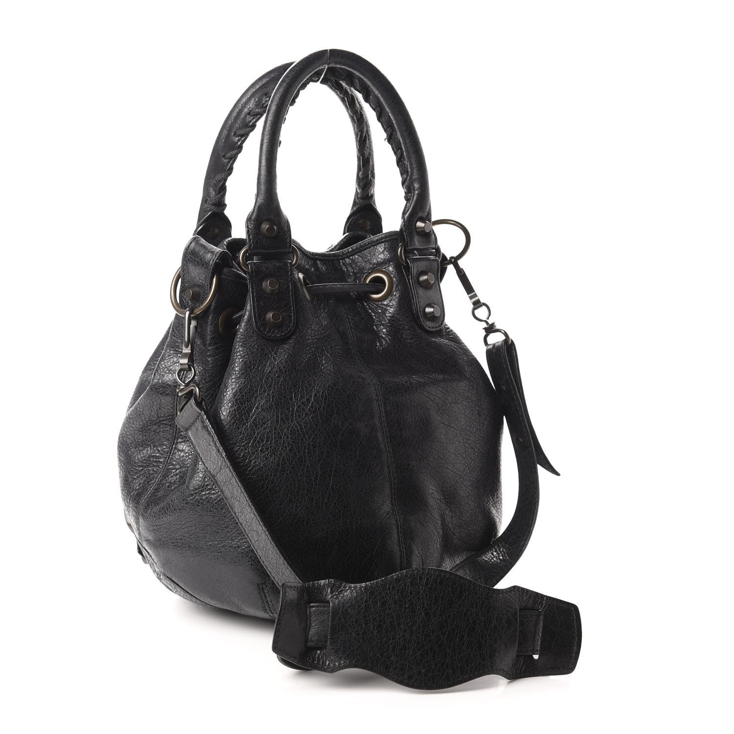 Balenciaga Agneau Classic Hardware Mini Pompon Black 3 of 10