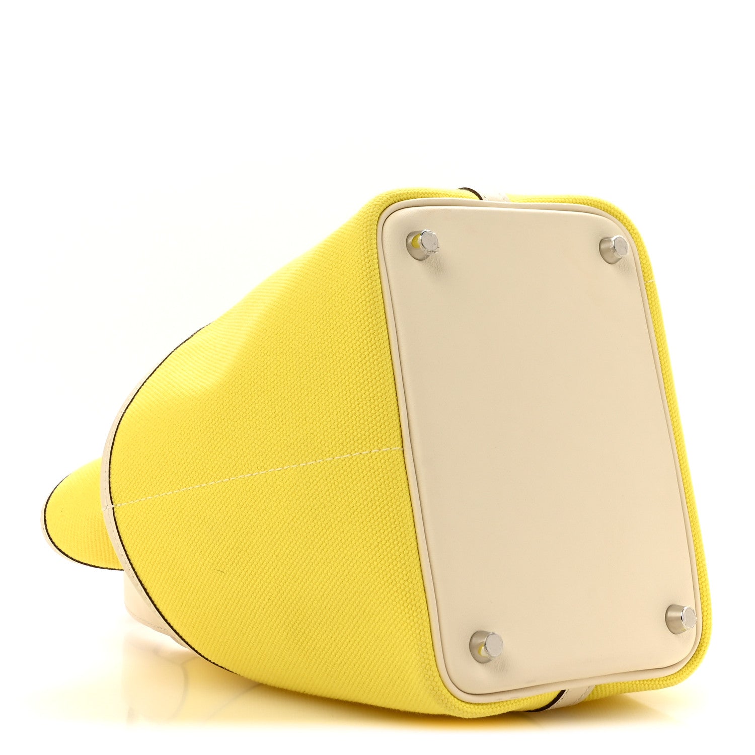 Hermes Toile Goeland Swift Cargo Picotin Lock 18 Jaune Citron Nata 4 of 11