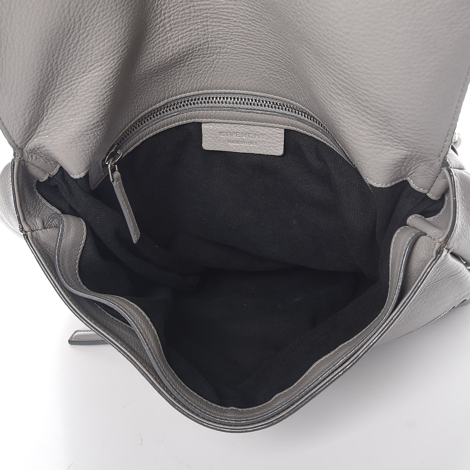 Givenchy Grained Calfskin Medium Pandora Pure Flap Bag Pearl Grey 6 of 10