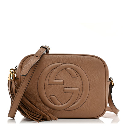 Gucci Pebbled Calfskin Small Soho Disco Bag Camelia 1 of 16