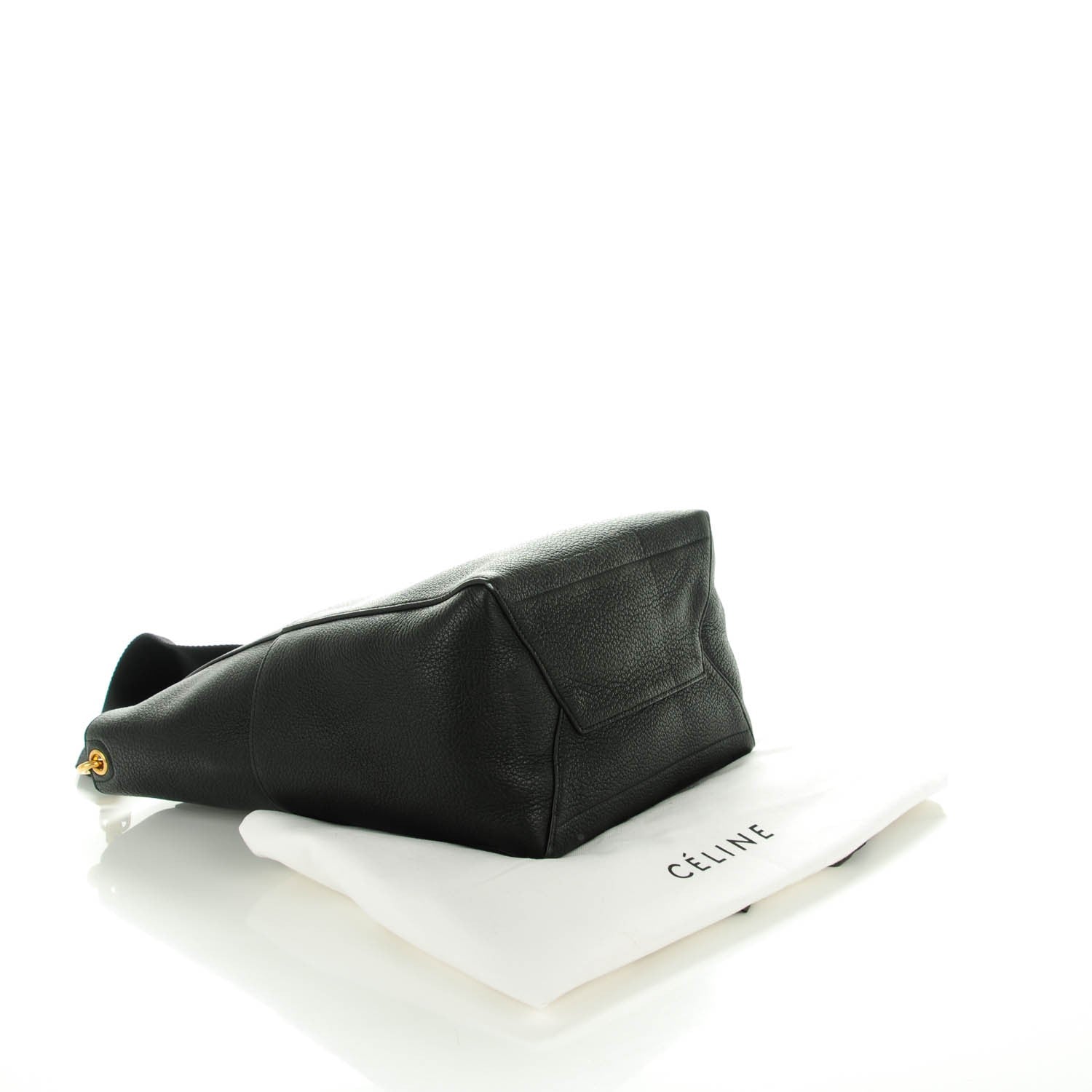Celine Goatskin Sangle Bucket Bag Black 4 of 6