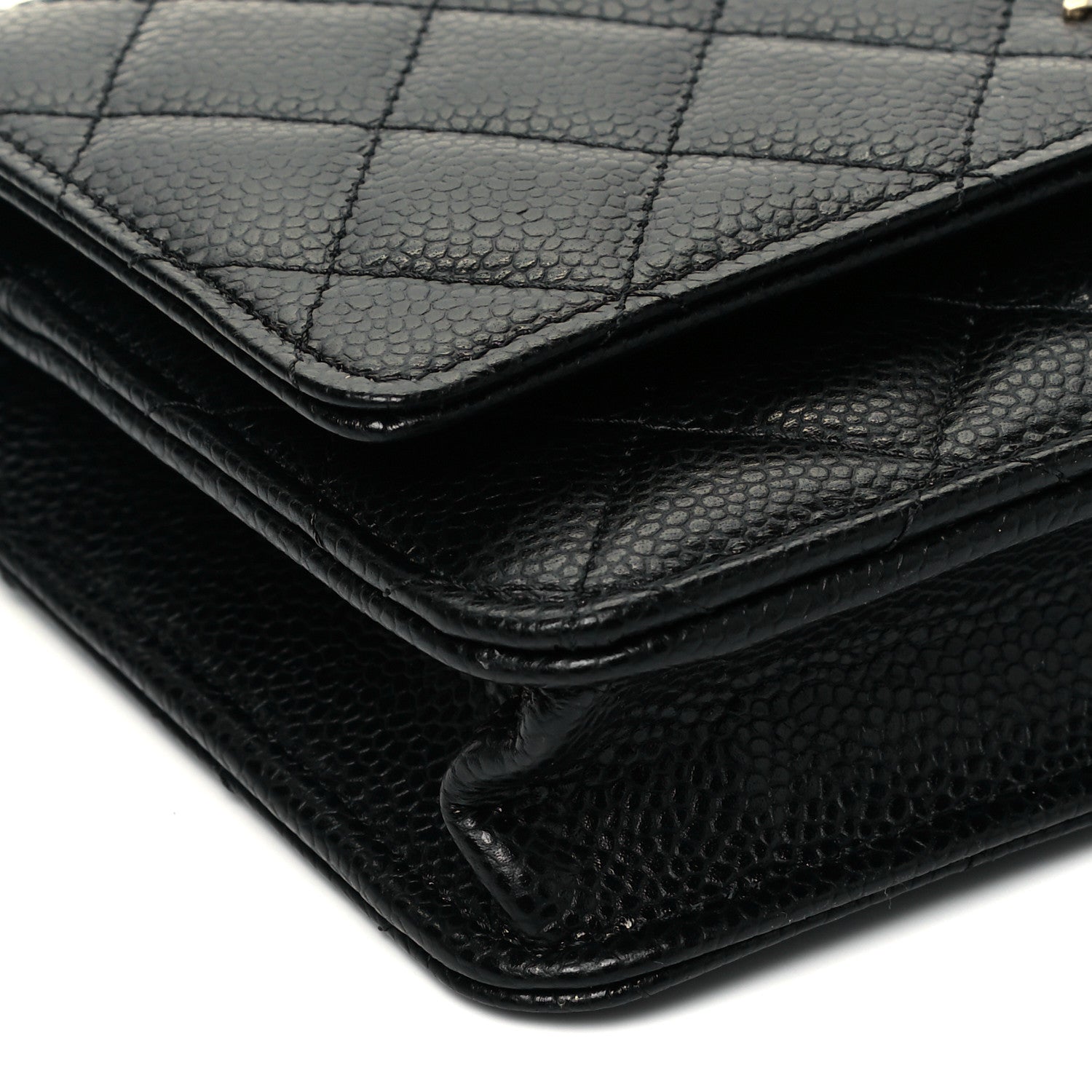 Chanel Caviar Quilted Wallet On Chain WOC Black 8 of 9