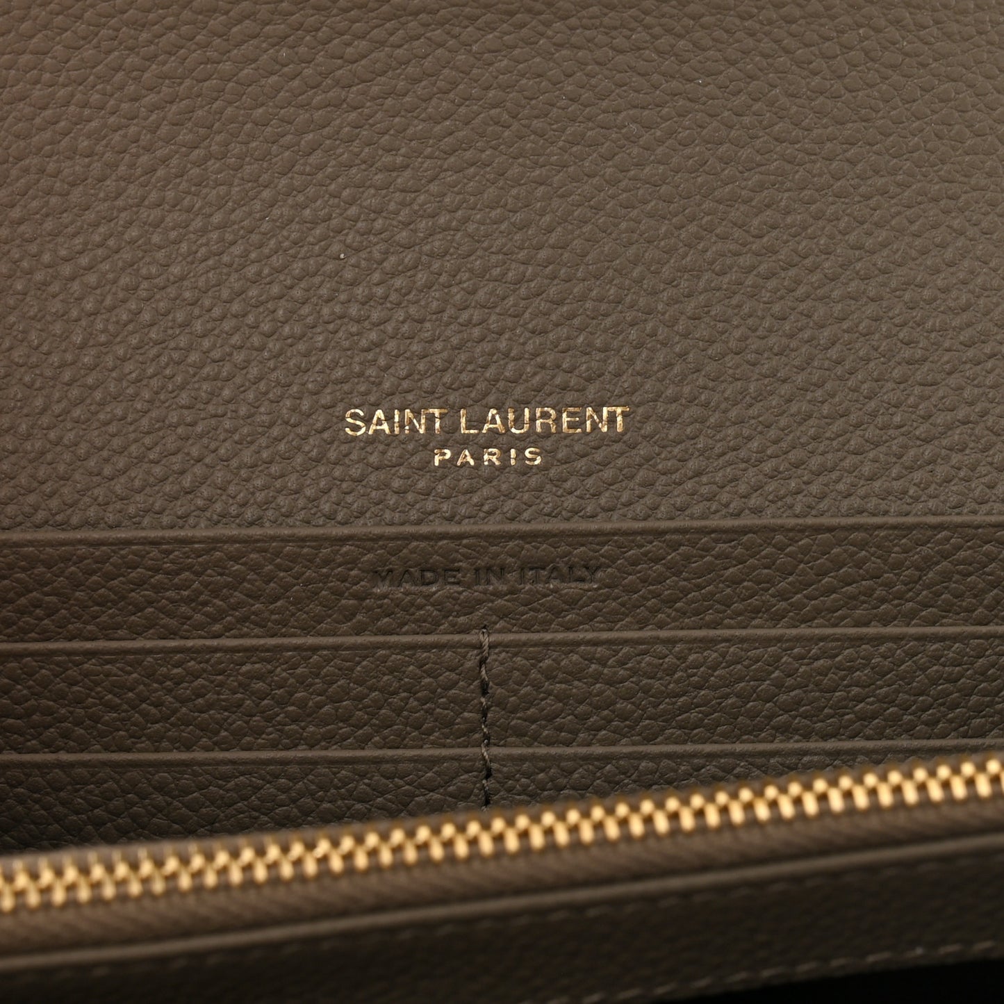 Grained Calfskin Monogram Large Flap Wallet Earth