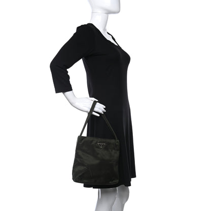 Prada Nylon Vela Shoulder Bag Mimetico 3 of 10