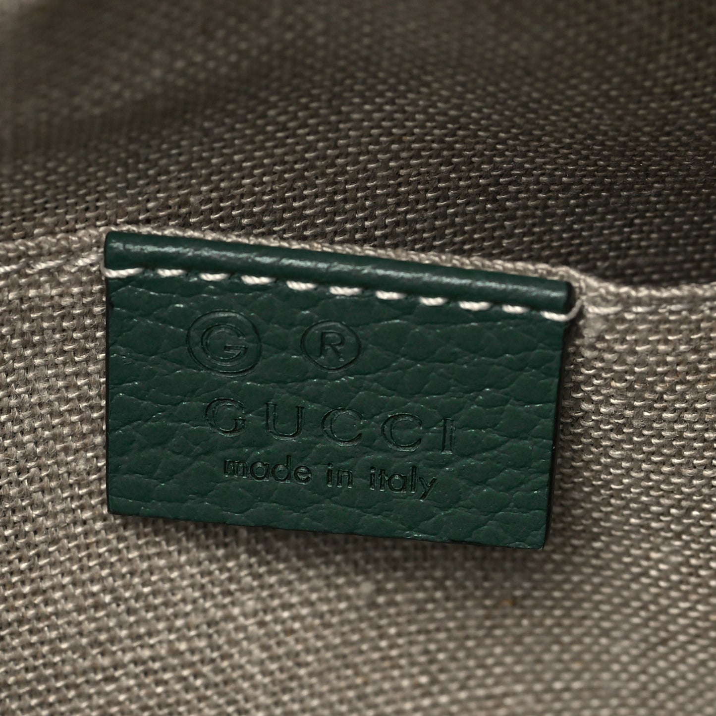 Monogram Dollar Calfskin Mini Bree Messenger Bag Beige Ebony Emerald