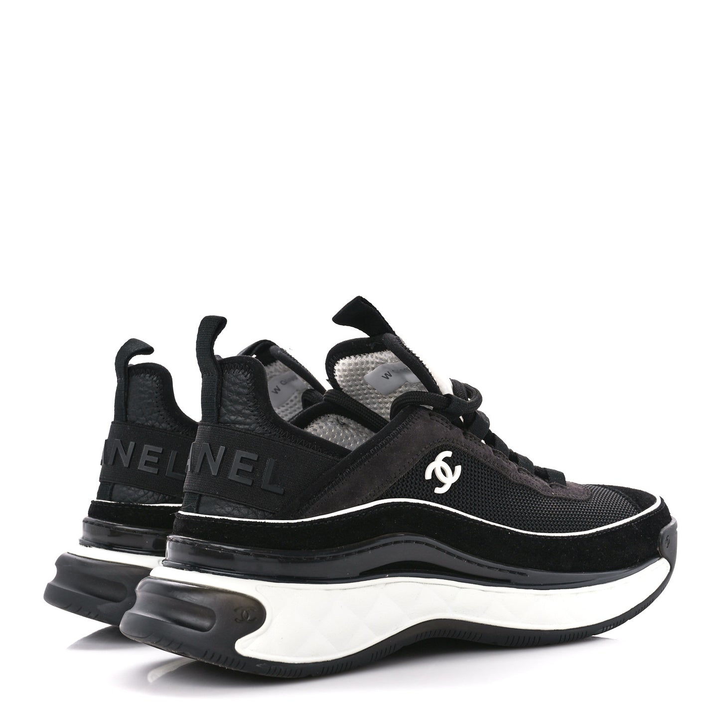 Fabric Suede CC Sneakers 38 Black Dark Grey
