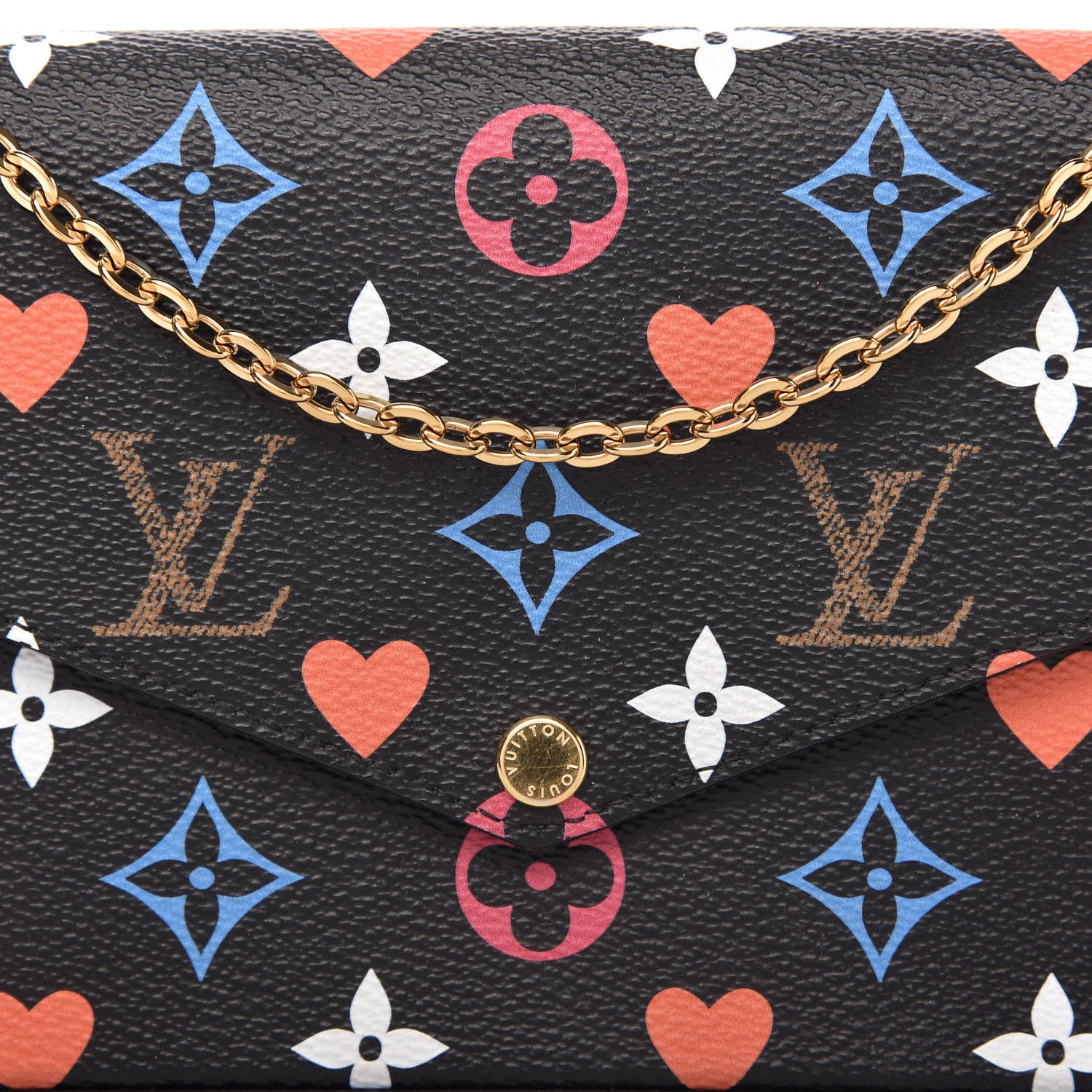 Louis Vuitton Game On Felicie Chain Wallet Black 11 of 11