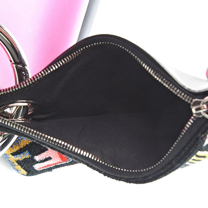 Fendi Calfskin Velvet F is Fun Fair Triplette Pouch Set Multicolor 7 of 8
